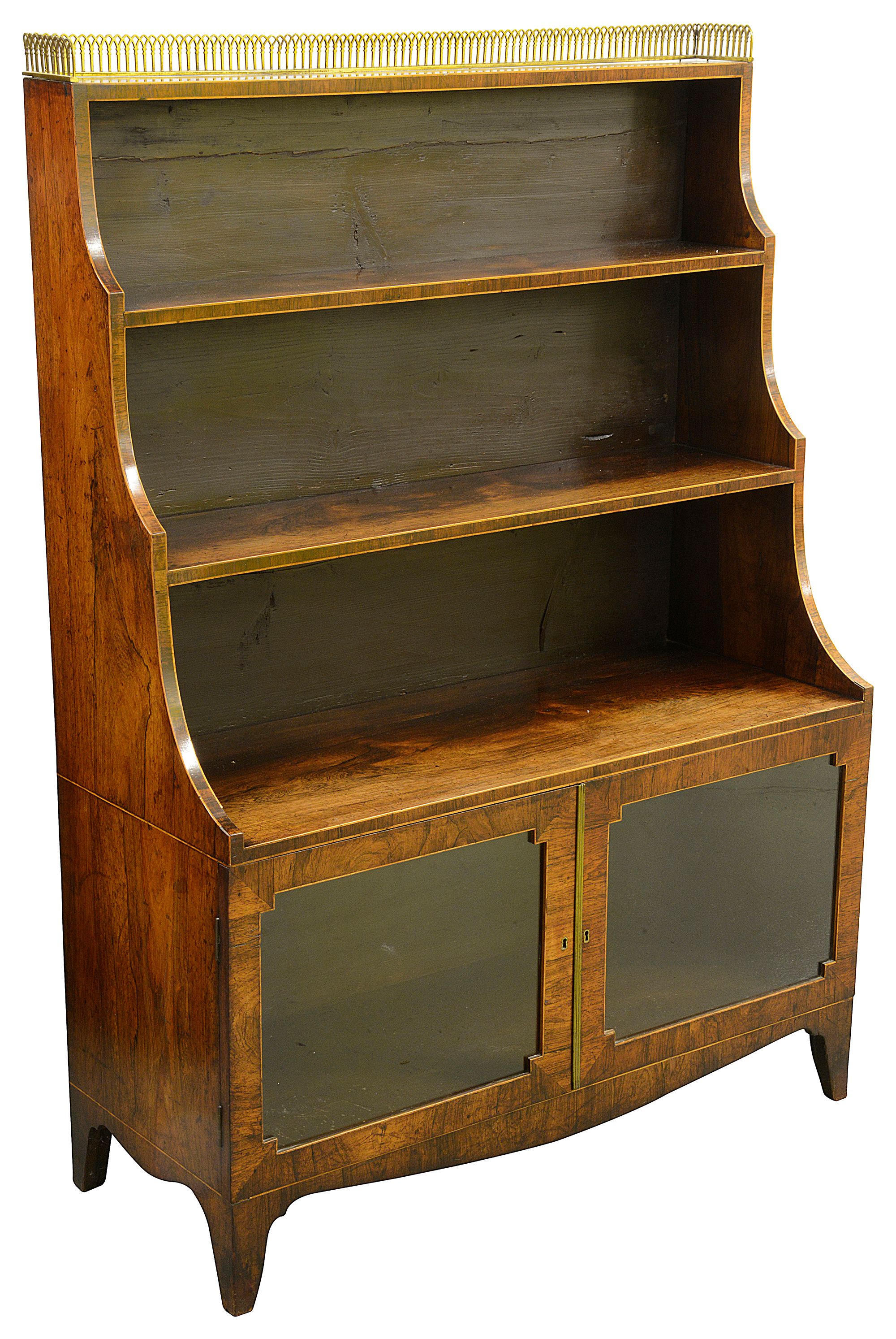 George III rosewood bookcase - Image 2 of 2