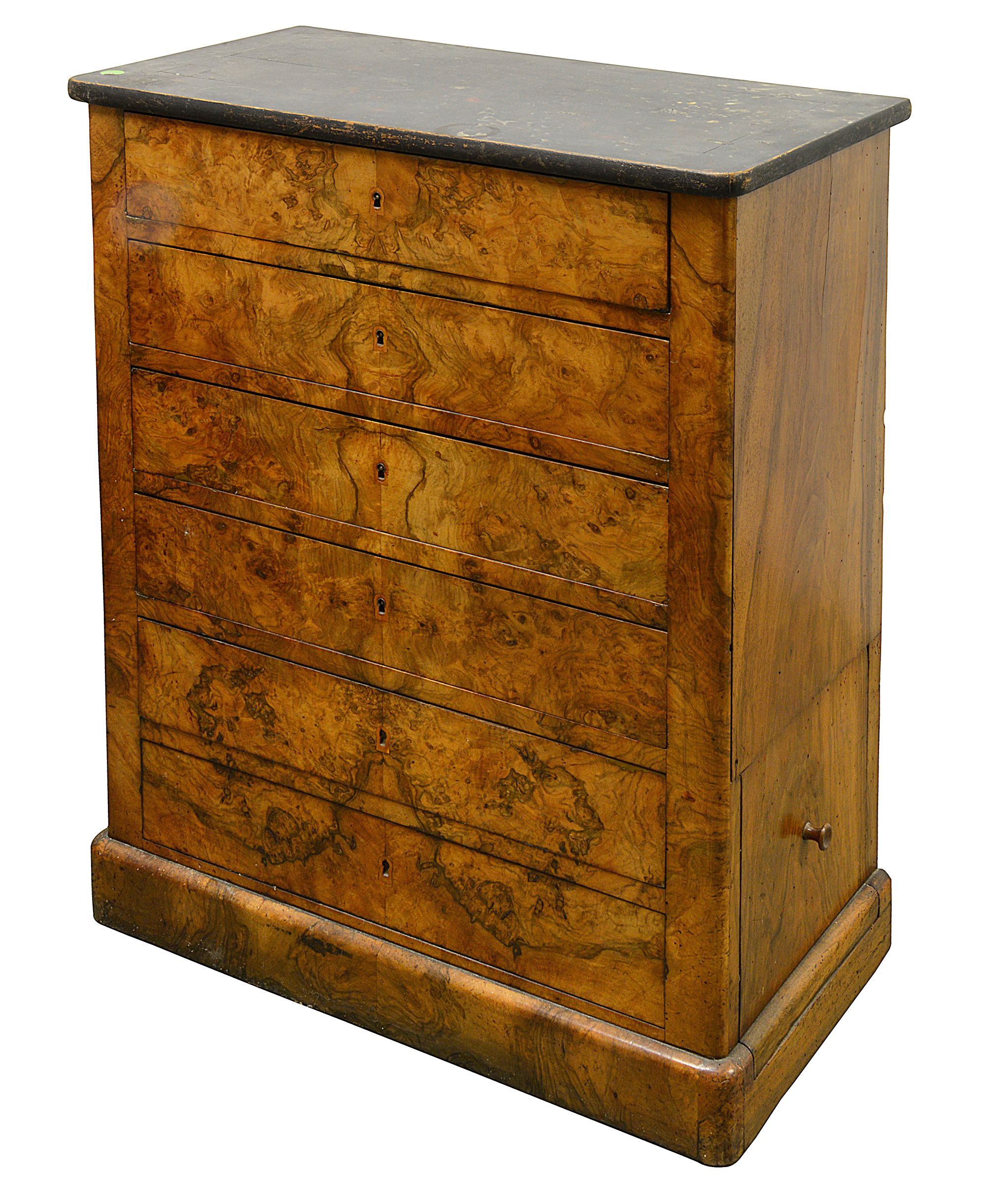 A French Louis Phillippe figured walnut commode - Image 2 of 5