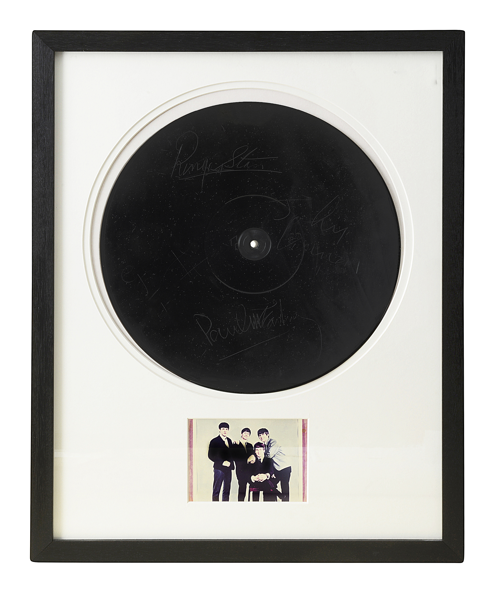 Beatles interest: A black vinyl 12-inch disc