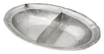 An early 20th century Mexican silver serving dish