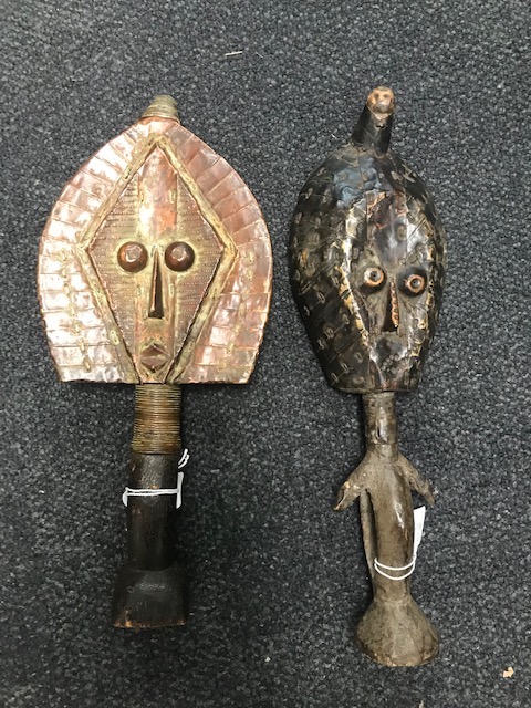 Two reliquary guardian figures or mbulu - Image 2 of 3