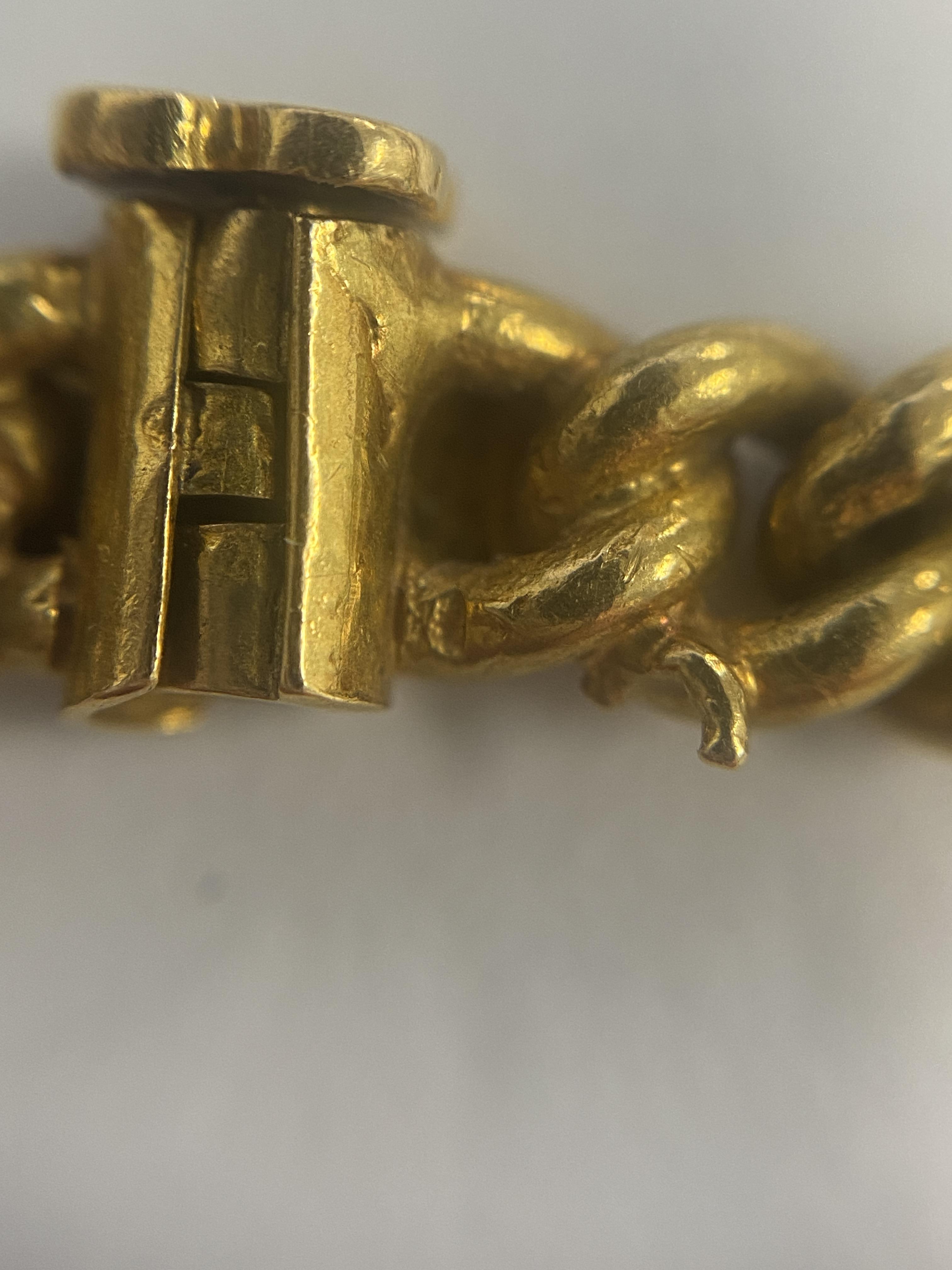 A Chinese gold curb link bracelet - Image 2 of 5