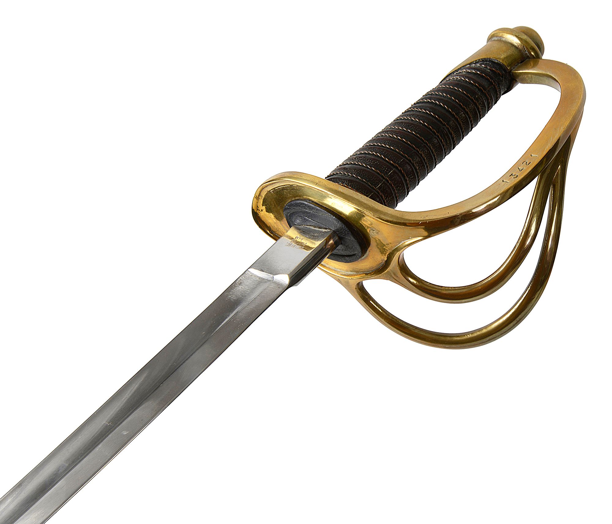 An American Civil War reproduction model 1860 light cavalry Sword - Image 2 of 2
