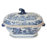 An 18th century Chinese export blue and white