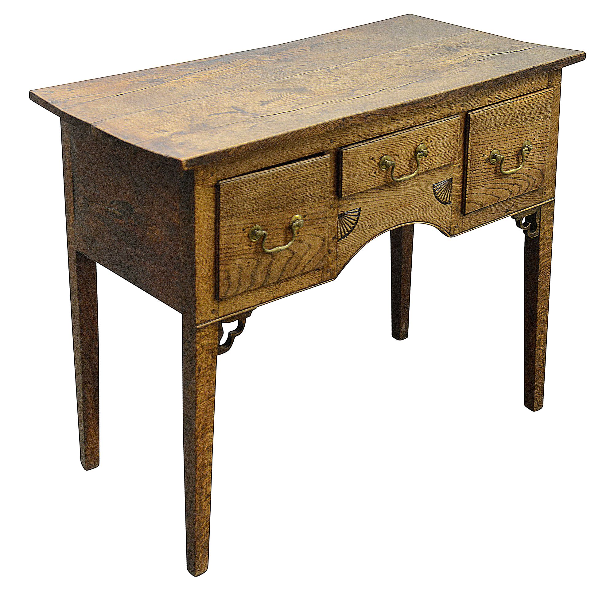 A George III oak side table - Image 3 of 3
