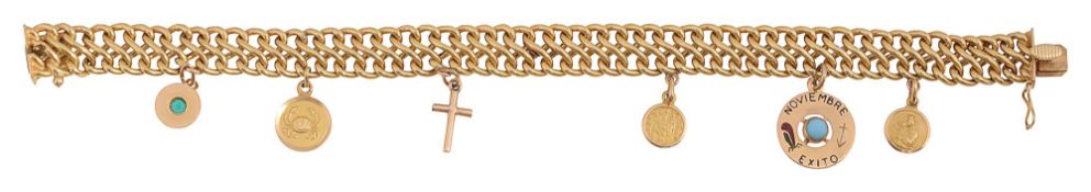 A Continental double curblink chain bracelet
