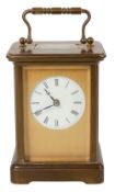 A Matthew Norman brass carriage clock