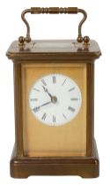 A Matthew Norman brass carriage clock