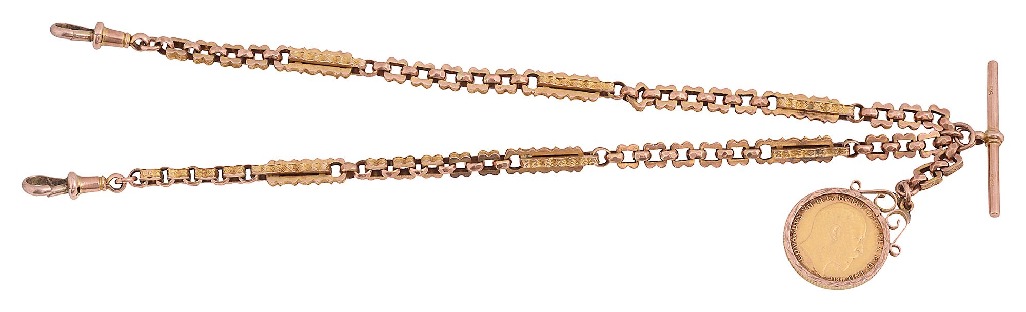 A 9ct gold fancy link chain