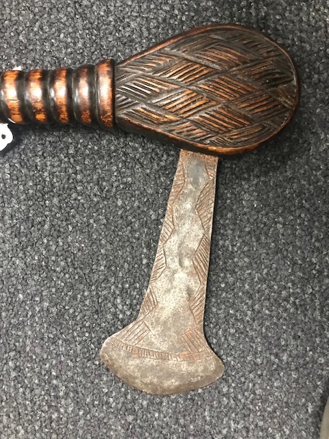 A Luba ceremonial axe Democratic Republic of Congo - Image 4 of 5