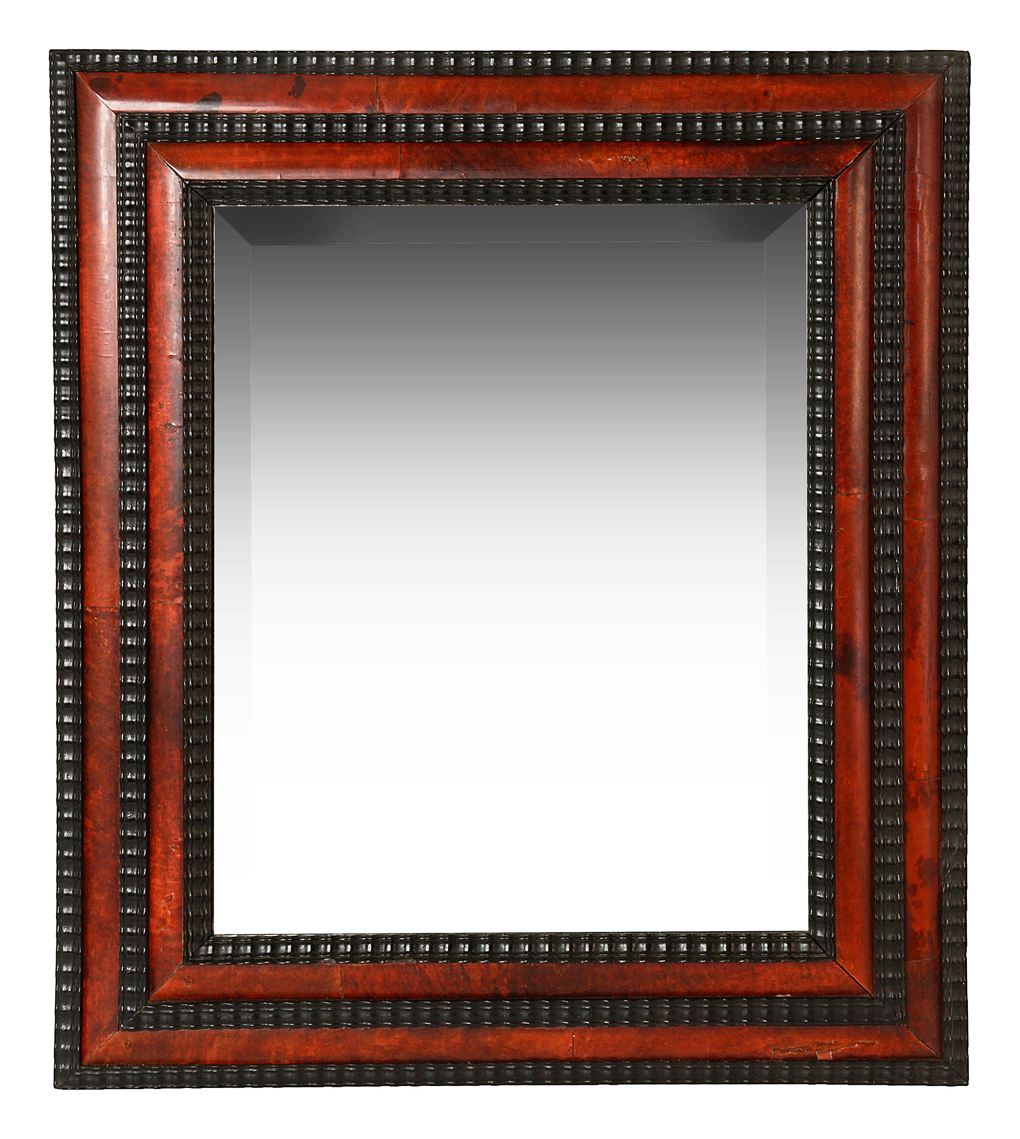 A Flemish 17th century style tortoiseshell mirror