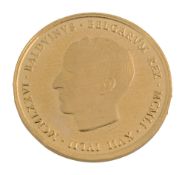 Belgium. Baudouin I 1976 commemorative .900 gold medal