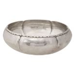 An American Arts and Crafts Kalo Shop planished silver bowl