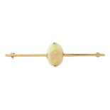 A 1920s opal bar brooch