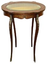 A Louis XVI style rosewood bijouterie table