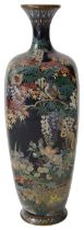 A Japanese Meiji Period cloisonnŽ enamel vase in the manner of Hayashi Kodenji (1831-1915)