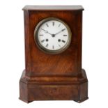 A mid 19th century French brass inlaid rosewood mantle clock