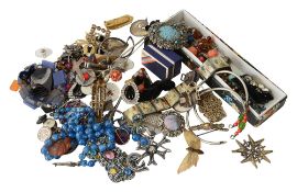 A large collection of 19th century and later costume jewellery