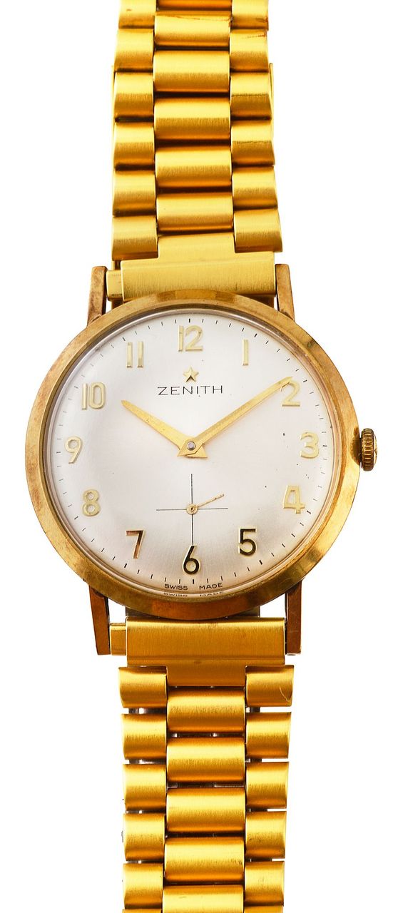 A 9ct gold Zenith manual wind bracelet wrist watch - Image 2 of 3