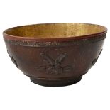 An 19th century Chinese coconut shell bowl