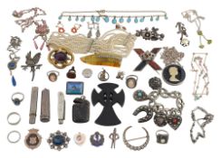 A group of costume jewellery