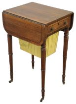 A Regency rosewood work table