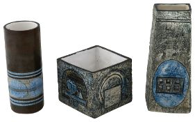 Three Troika pottery vases