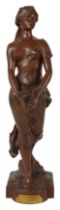 Edouart Drouot (1859-1945) 'Souvenir', a patinated bronze figure