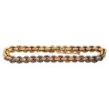 A Victorian gold cable link bracelet