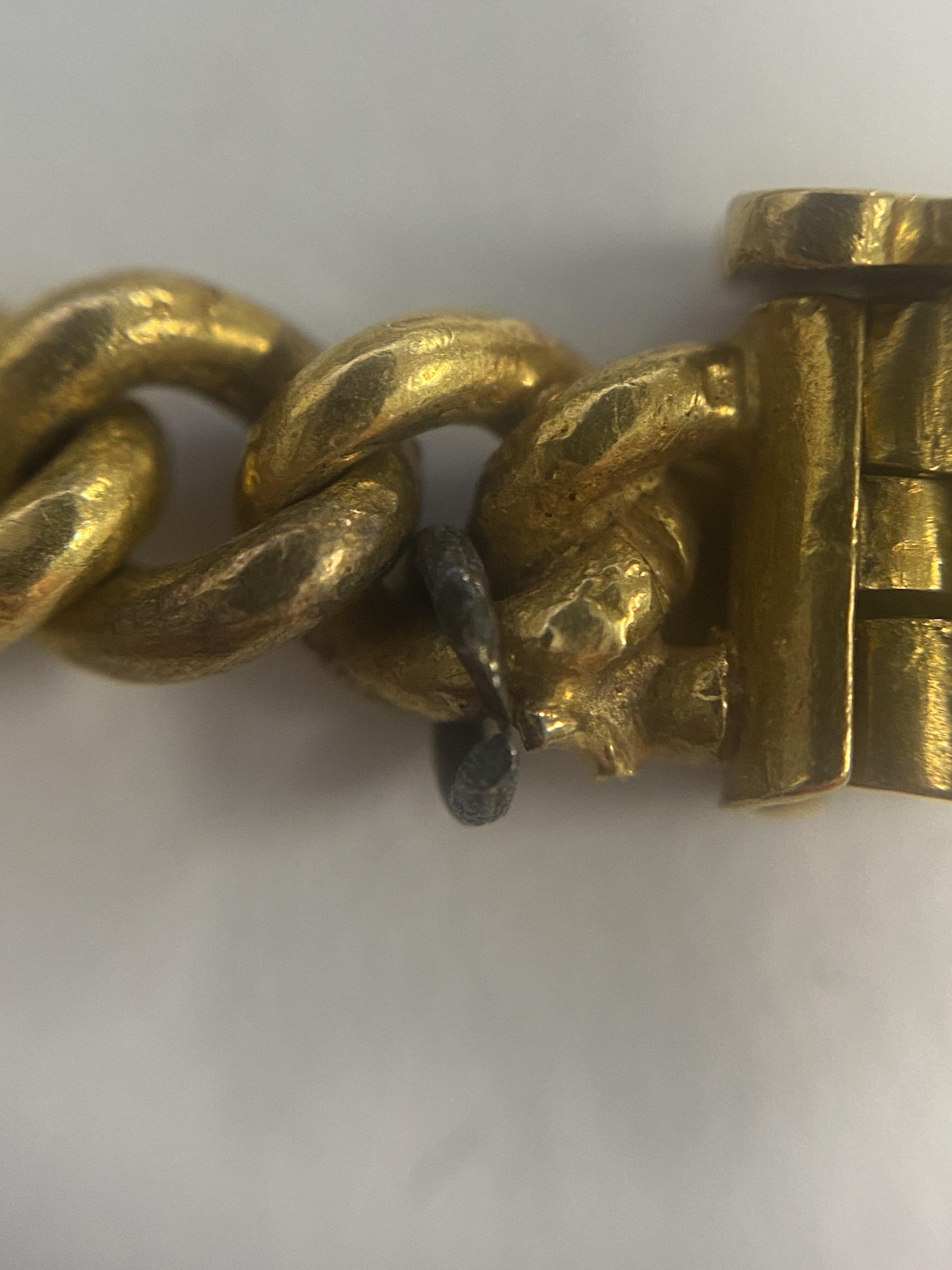 A Chinese gold curb link bracelet - Image 4 of 5