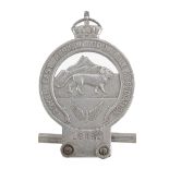 A Royal East African Automobile Association chrome car badge