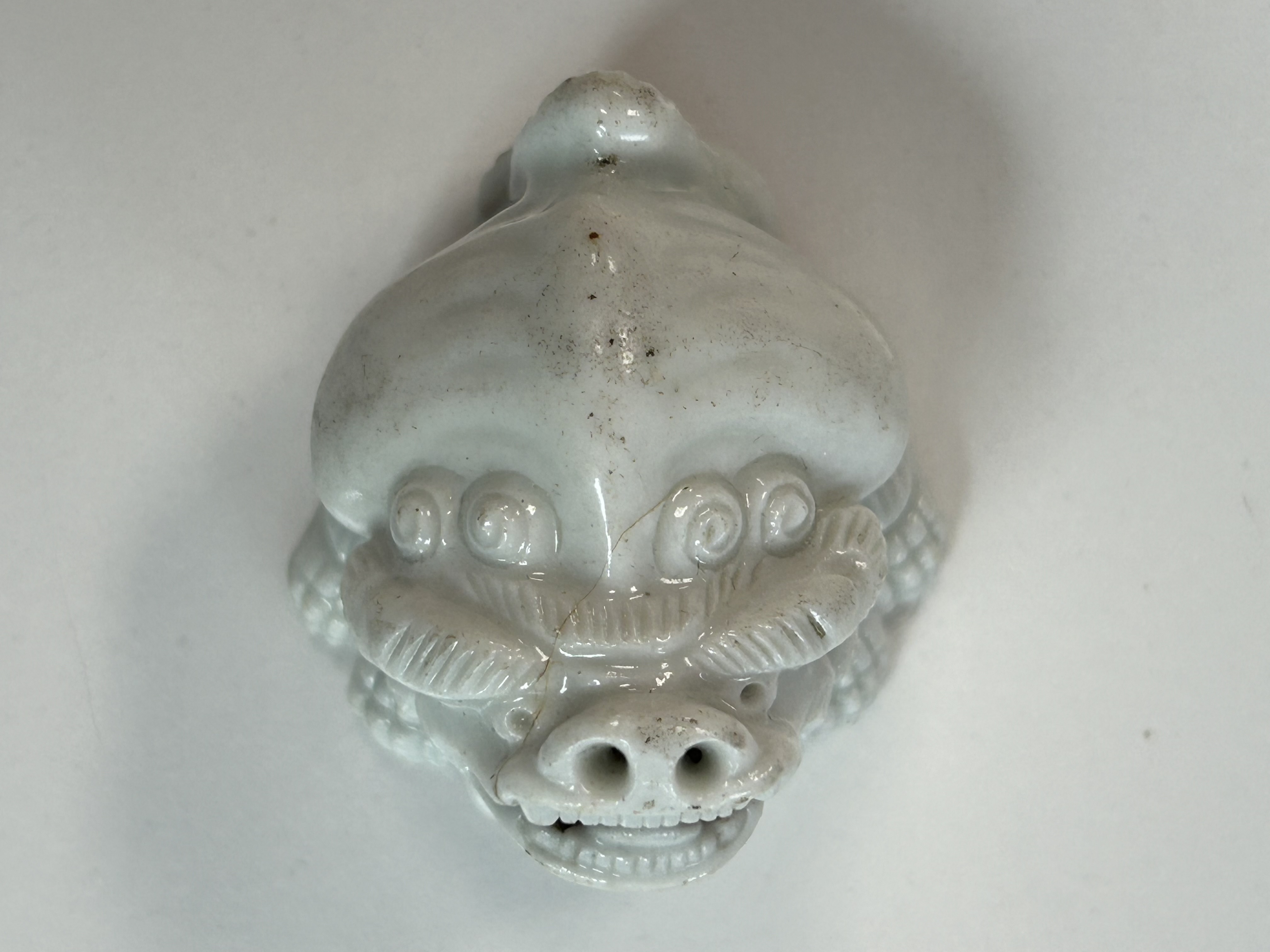 Two 19th Japanese Hirado porcelain netsuke - Image 2 of 2