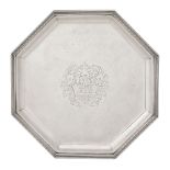 An Italian silver salver in early 18th century style