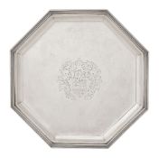 An Italian silver salver in early 18th century style