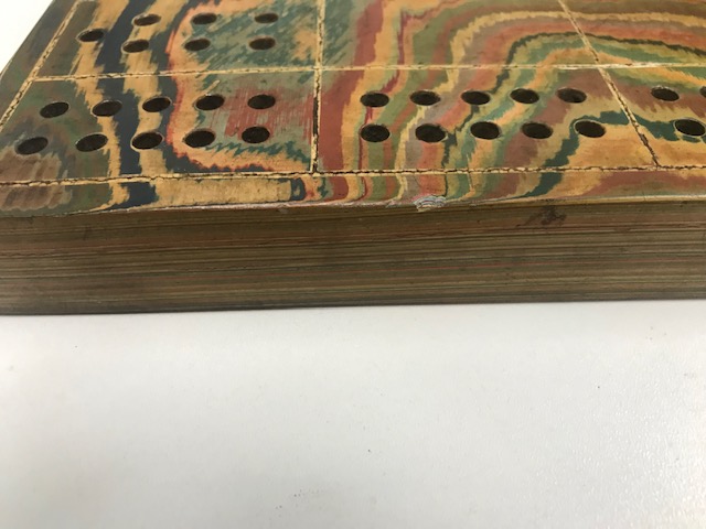 A Duresco painted cribbage board - Image 2 of 4