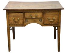 A George III oak side table