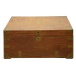 A Victorian camphorwood campaign chest