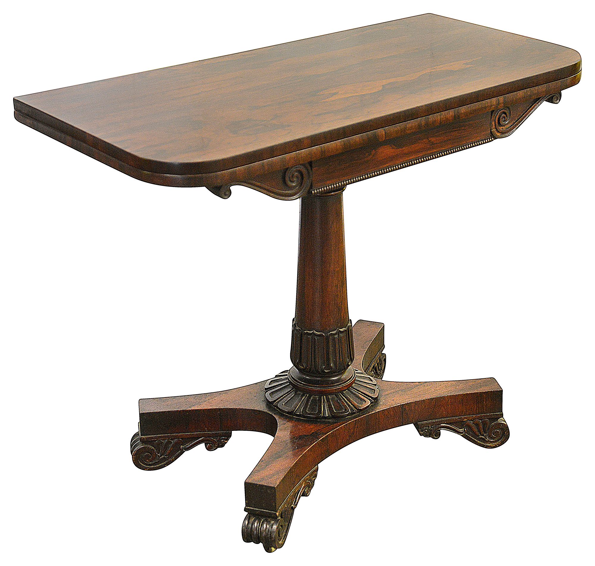 A William IV rosewood card table - Image 3 of 3
