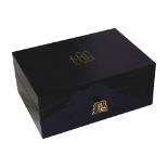 A Boisseliers Du Rif black lacquered humidor