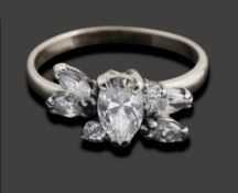 A diamond-set ring