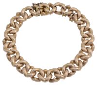 A 15ct gold curb-link bracelet