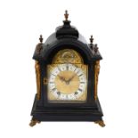 A late 19th century ebonised bracket clock by Richard et Cie c.1880