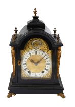 A late 19th century ebonised bracket clock by Richard et Cie c.1880