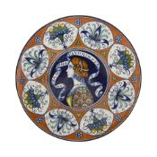 An Italian Renaissance style painted faience charger