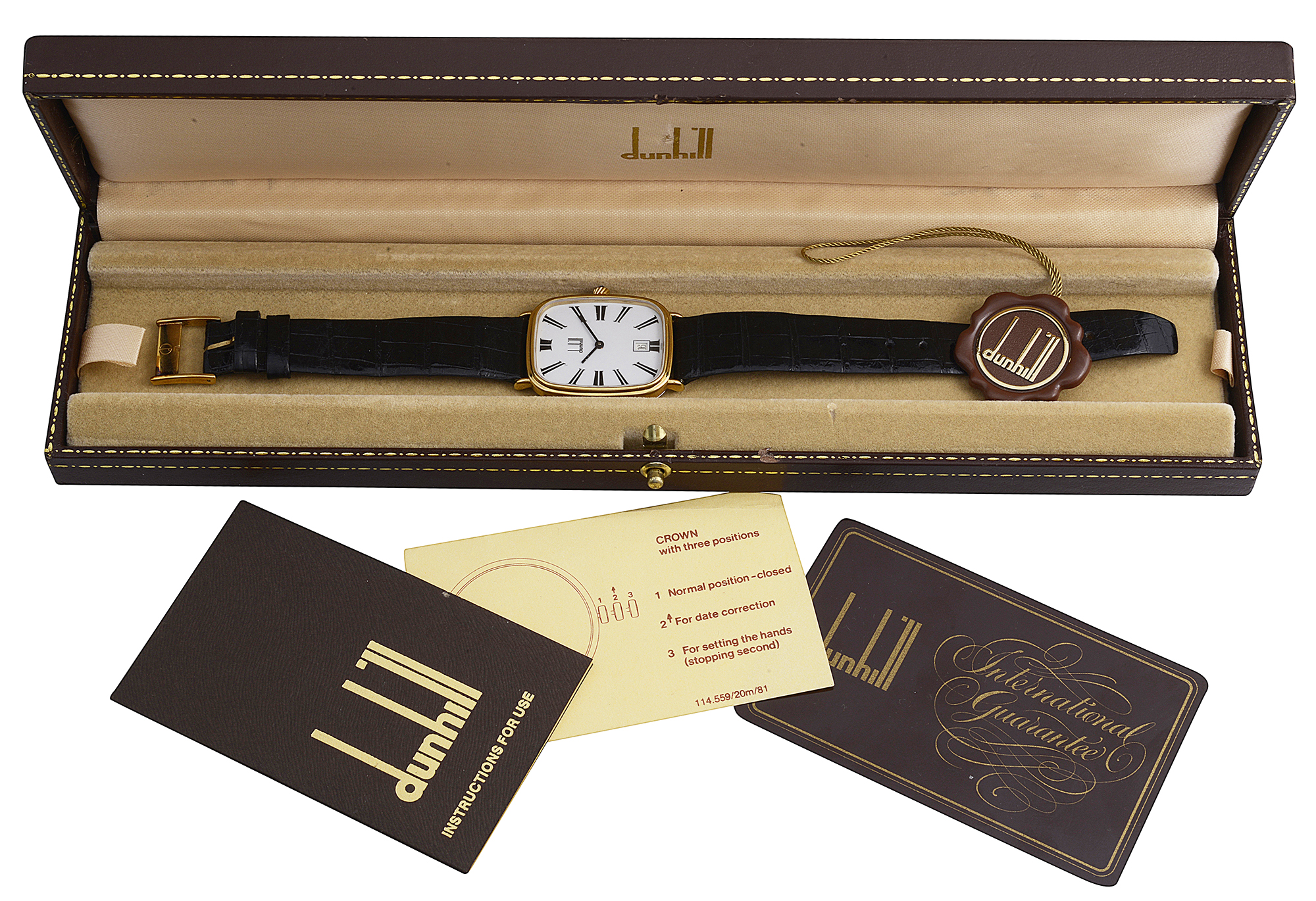 A Dunhill Tank quartz wristwatch - Image 2 of 2