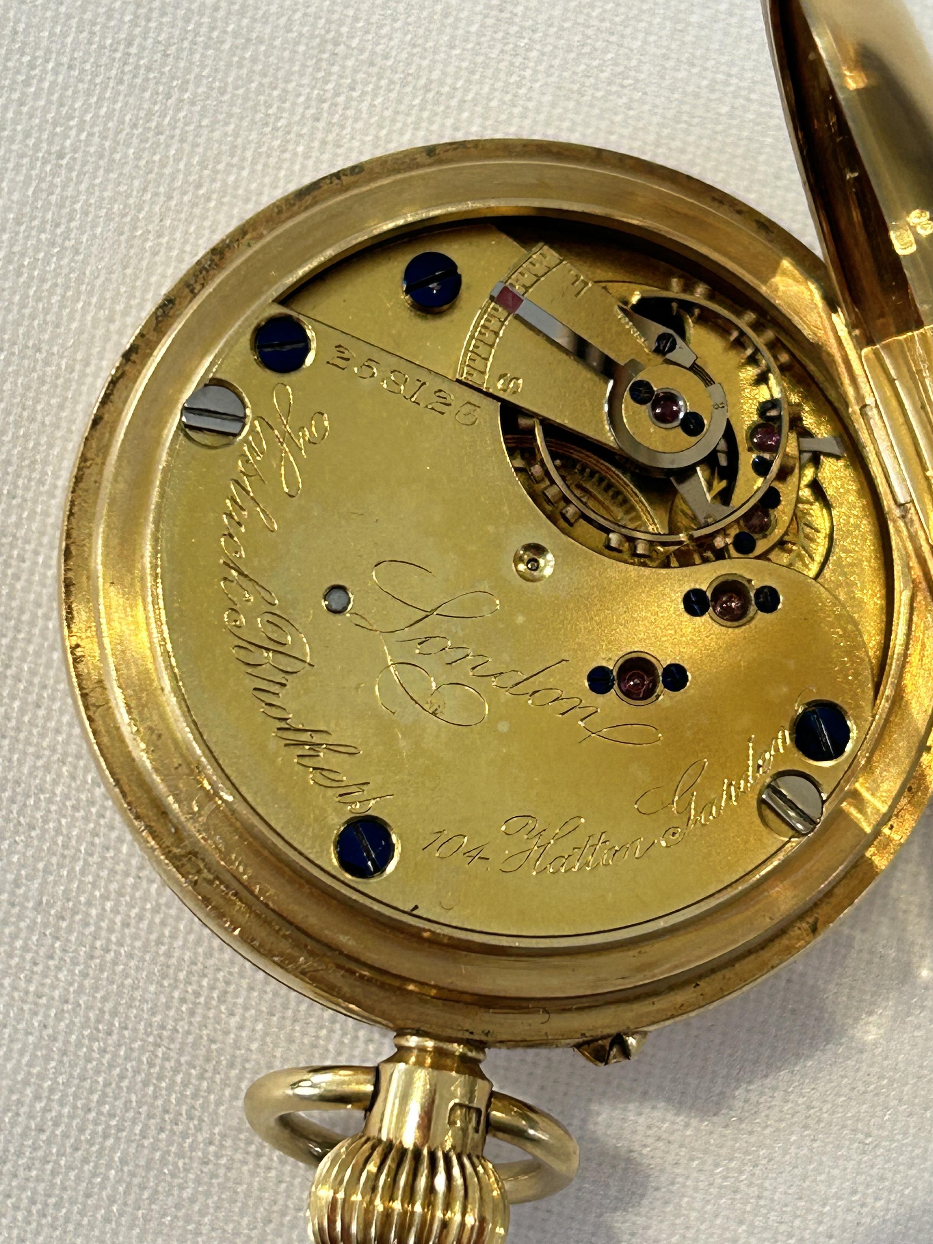 An 18ct half hunter pocket watch - Image 3 of 3