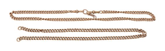 A 9ct curb-link gold chain
