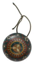 A 19th Century Japanese cloisonné manju netsuke