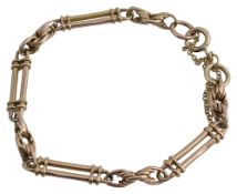A fancy fetter-link bracelet