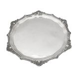 A Canadian silver salver